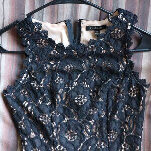 City Studio black lace sleeveless mini dress Size 0